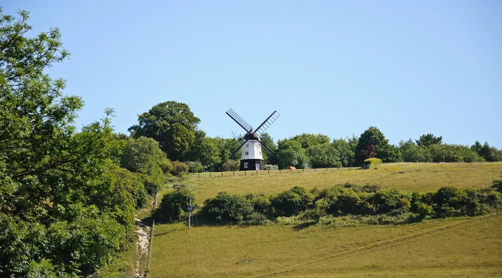 View of Cobstone Mill, Ibstone, from Turville Valley