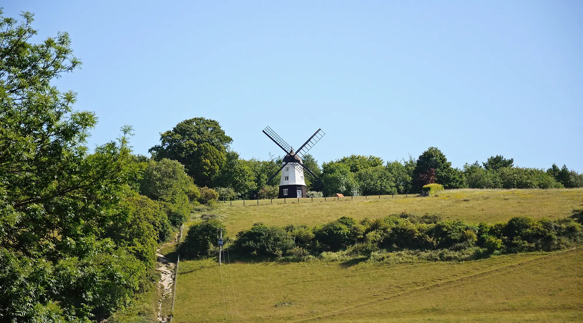 View of Cobstone Mill, Ibstone, from Turville Valley