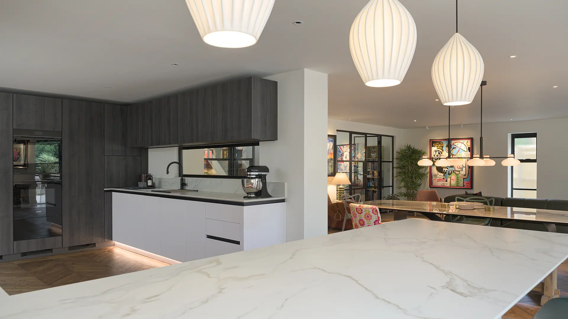 Kitchen and dining areas at Thorne Close, Henley