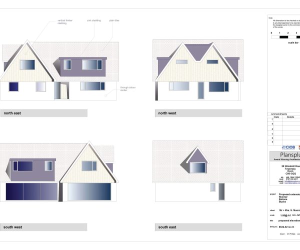 Skomer - Coloured Elevations