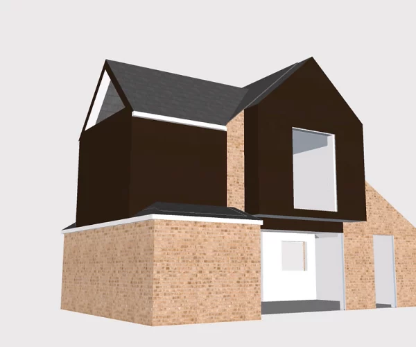 Priory Cottage Coach House Conversion CGI-1